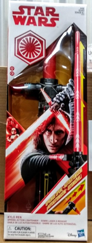kylo ren spring action lightsaber